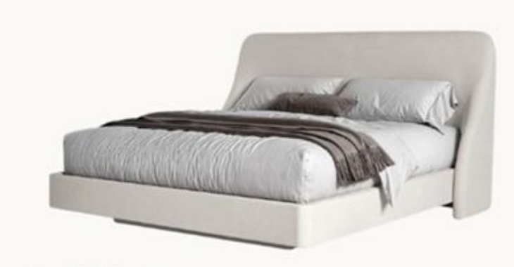 Cama estofada da suíte master