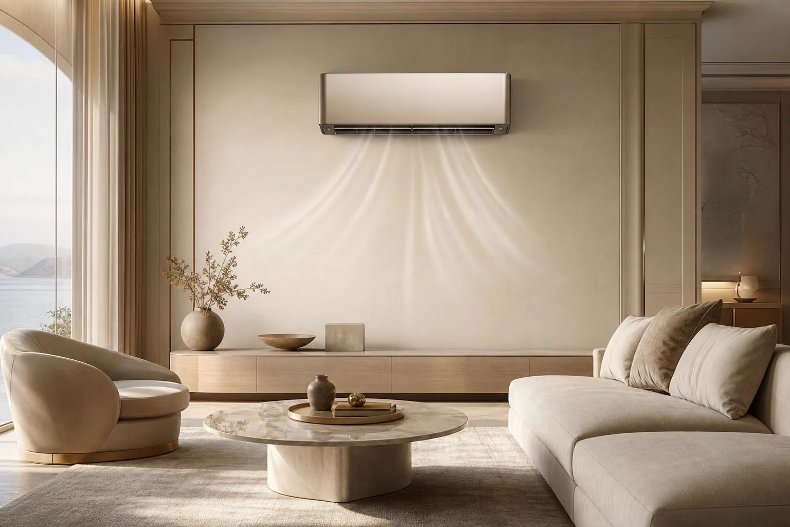 Ambiente climatizado da Casa Bom Destino