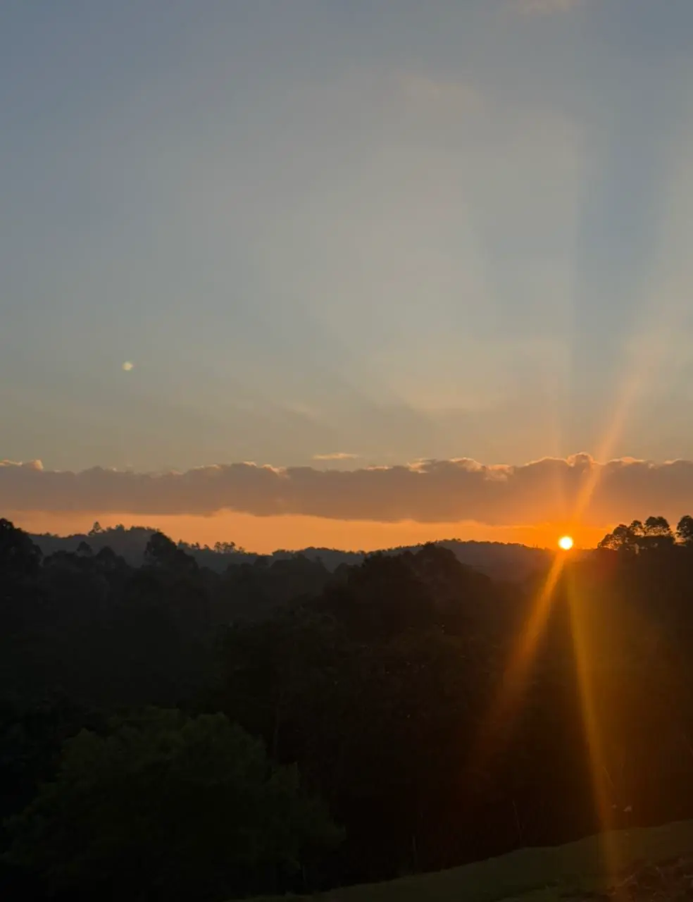 Vista ao entardecer